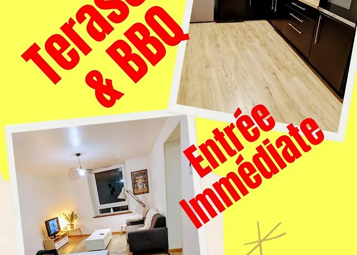 Appart Cosy 2 Ch Avec Terrasse Prive & Bbq